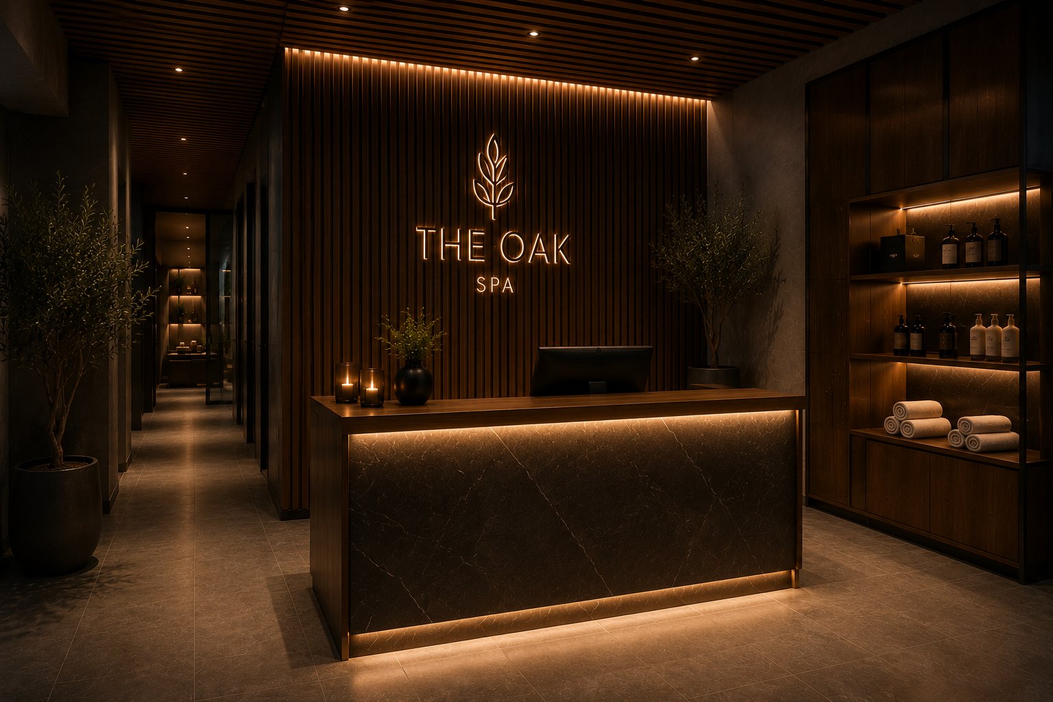 The Oak Spa Empfang
